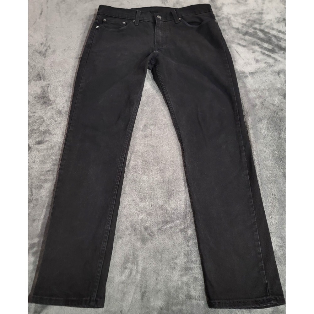 Levis 511 Jeans Men 32x32 Black Straight Leg Slim Fit Stretch Modern Trousers